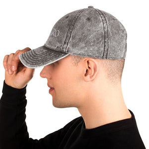 Dark Gray Vintage Cotton Twill Cap