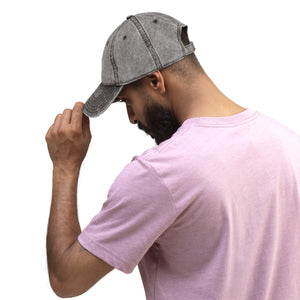 Dark Gray Vintage Cotton Twill Cap