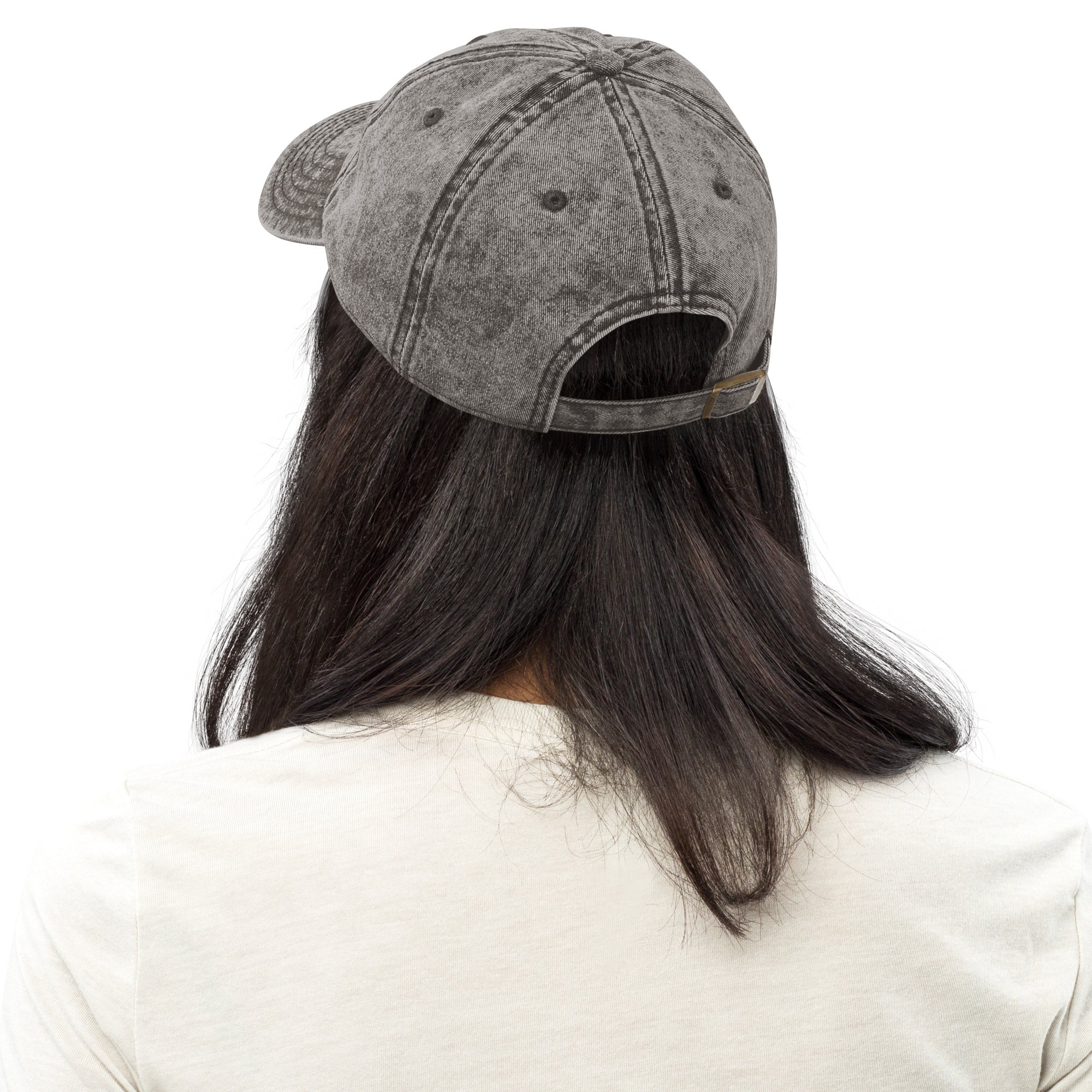 Dark Gray Vintage Cotton Twill Cap