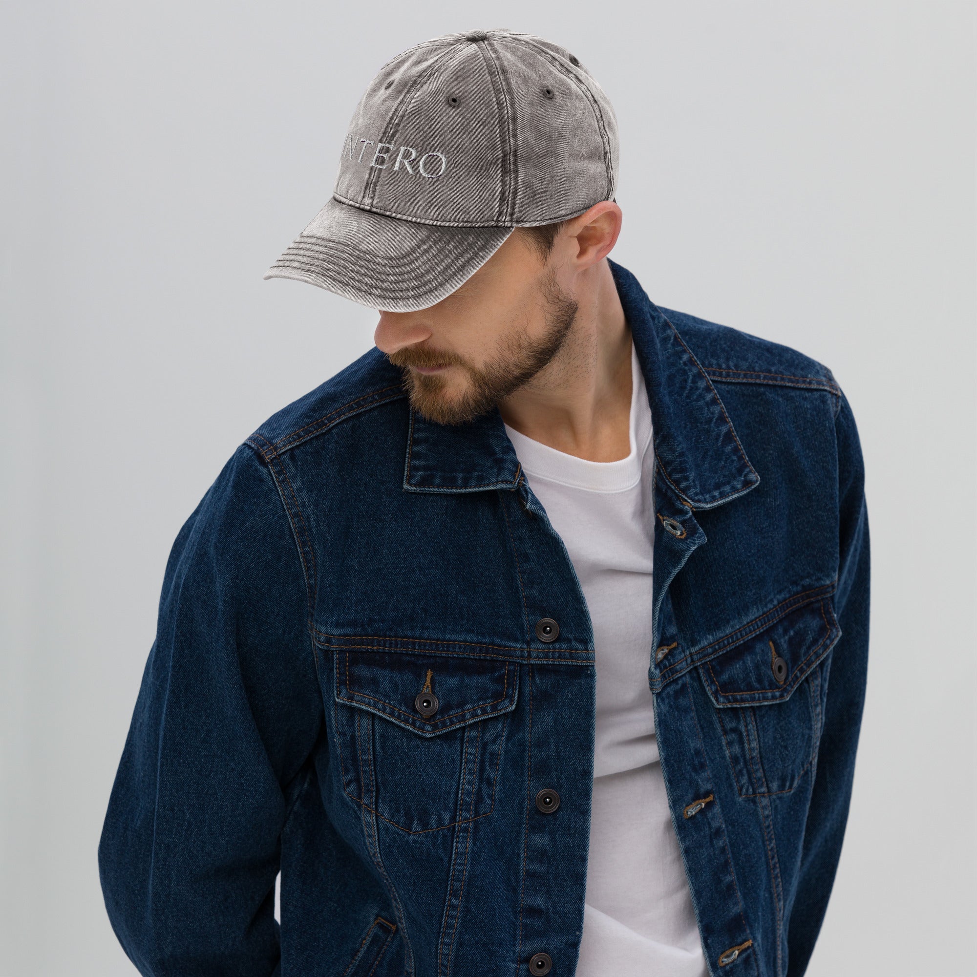 Dark Gray Vintage Cotton Twill Cap