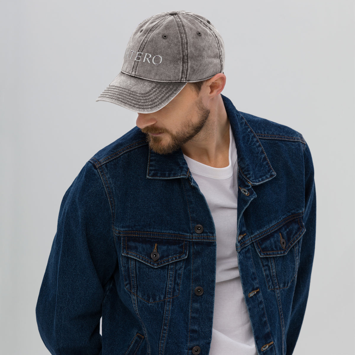 Dark Gray Vintage Cotton Twill Cap