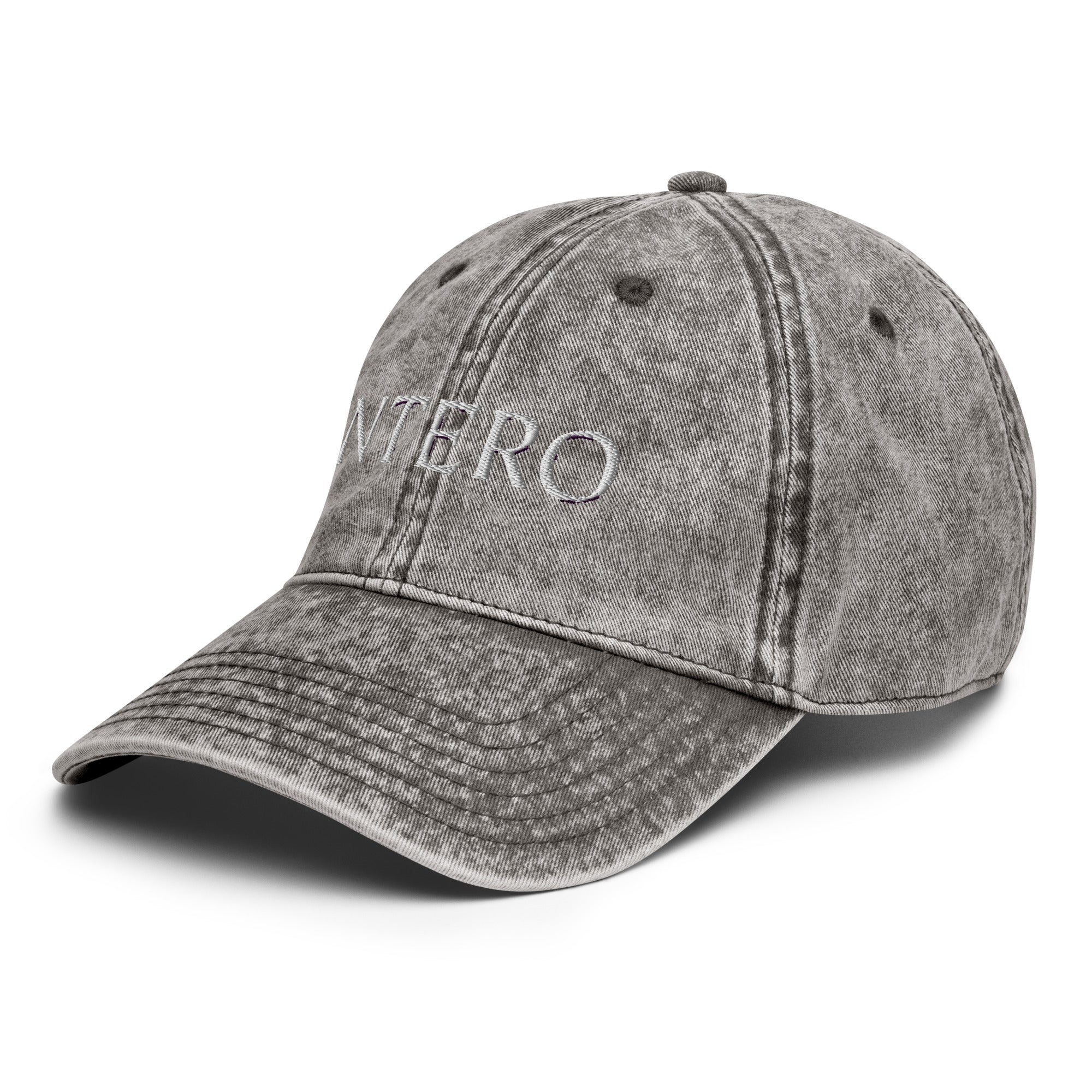 Dark Gray Vintage Cotton Twill Cap