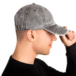 Dark Gray Vintage Cotton Twill Cap
