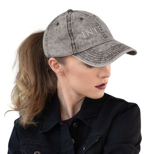 Dark Gray Vintage Cotton Twill Cap