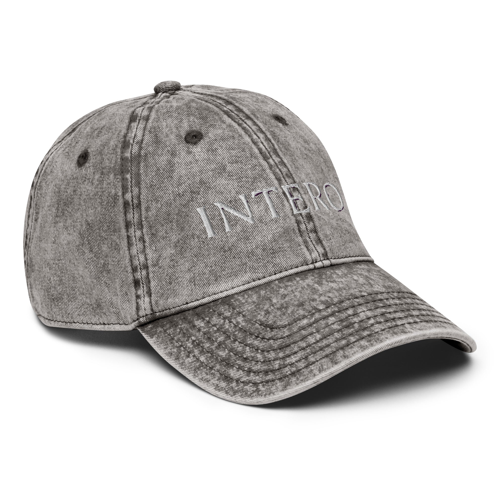 Dark Gray Vintage Cotton Twill Cap