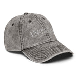 Dark Gray Vintage Cotton Twill Cap