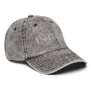 Dark Gray Vintage Cotton Twill Cap
