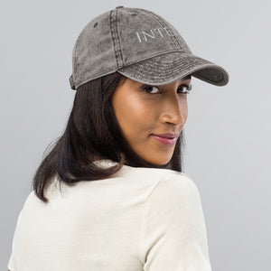 Dark Gray Vintage Cotton Twill Cap