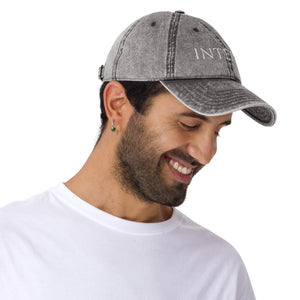 Dark Gray Vintage Cotton Twill Cap