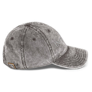 Dark Gray Vintage Cotton Twill Cap