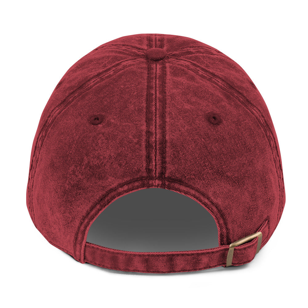 Maroon Vintage Cotton Twill Cap