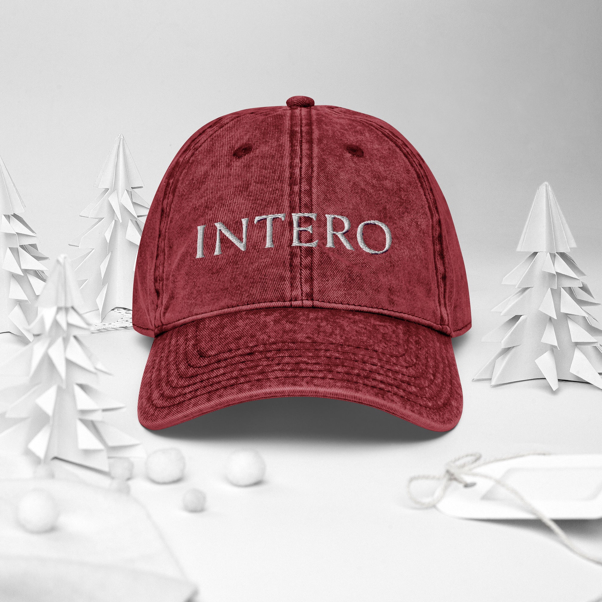 Dark Gray Vintage Cotton Twill Cap