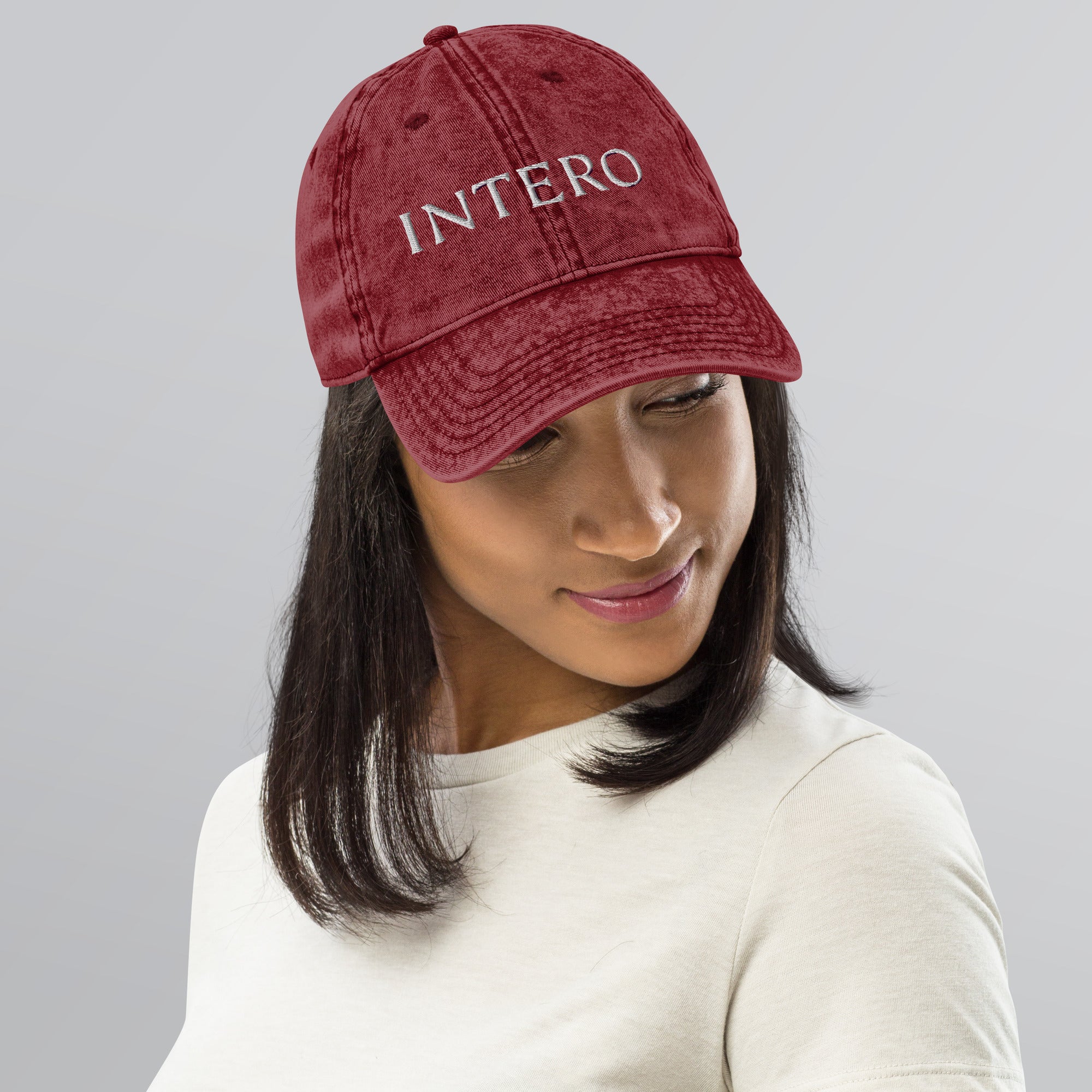 Dark Gray Vintage Cotton Twill Cap