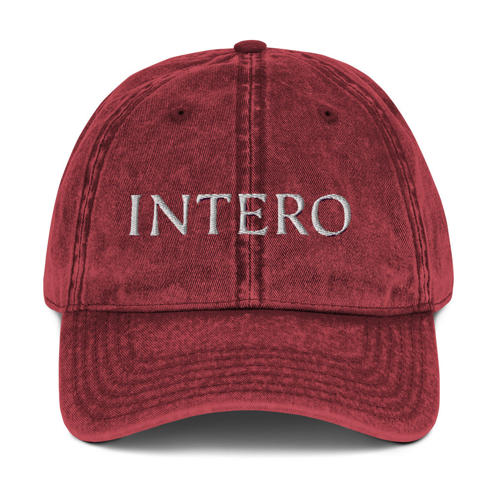 Dark Gray Vintage Cotton Twill Cap