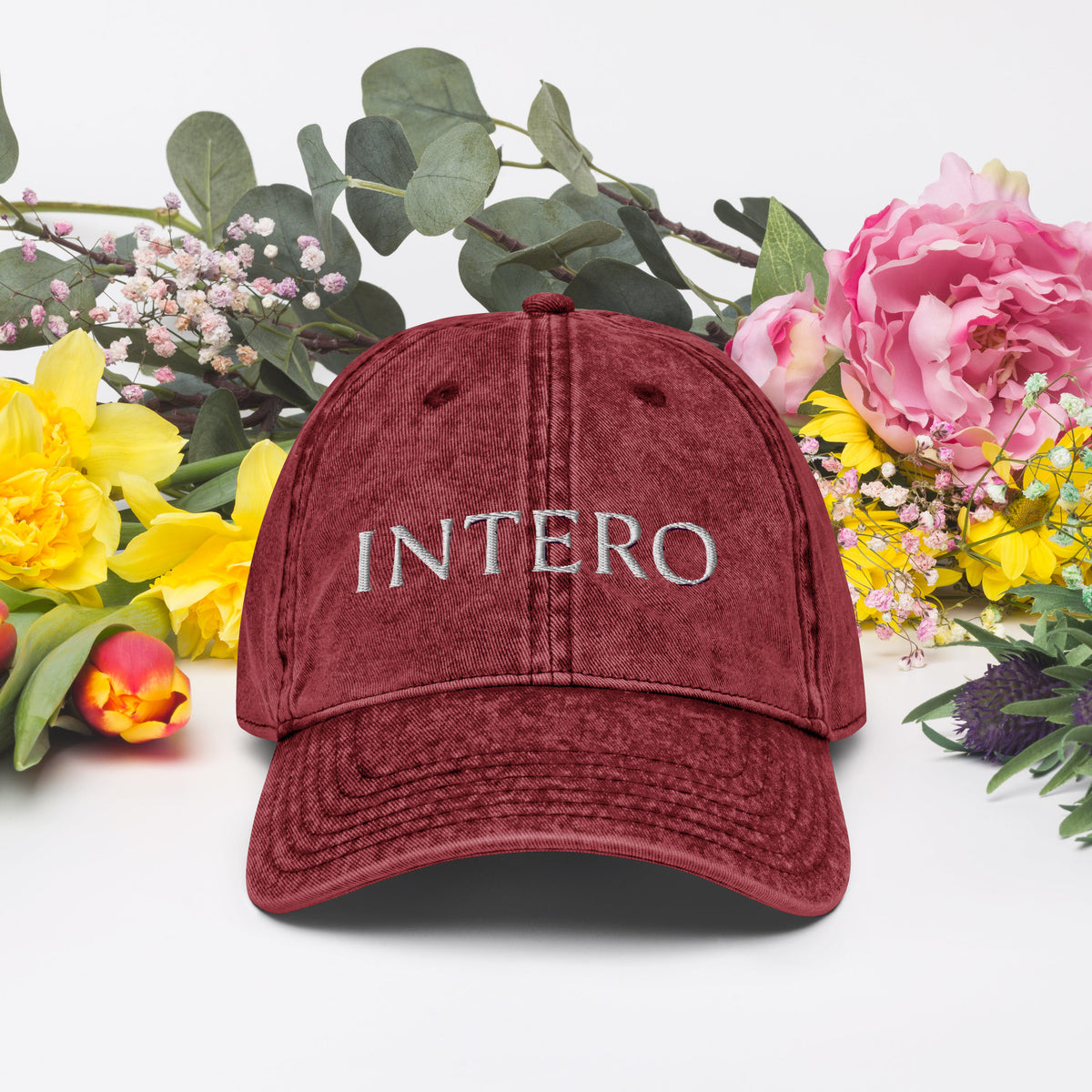 Maroon Vintage Cotton Twill Cap