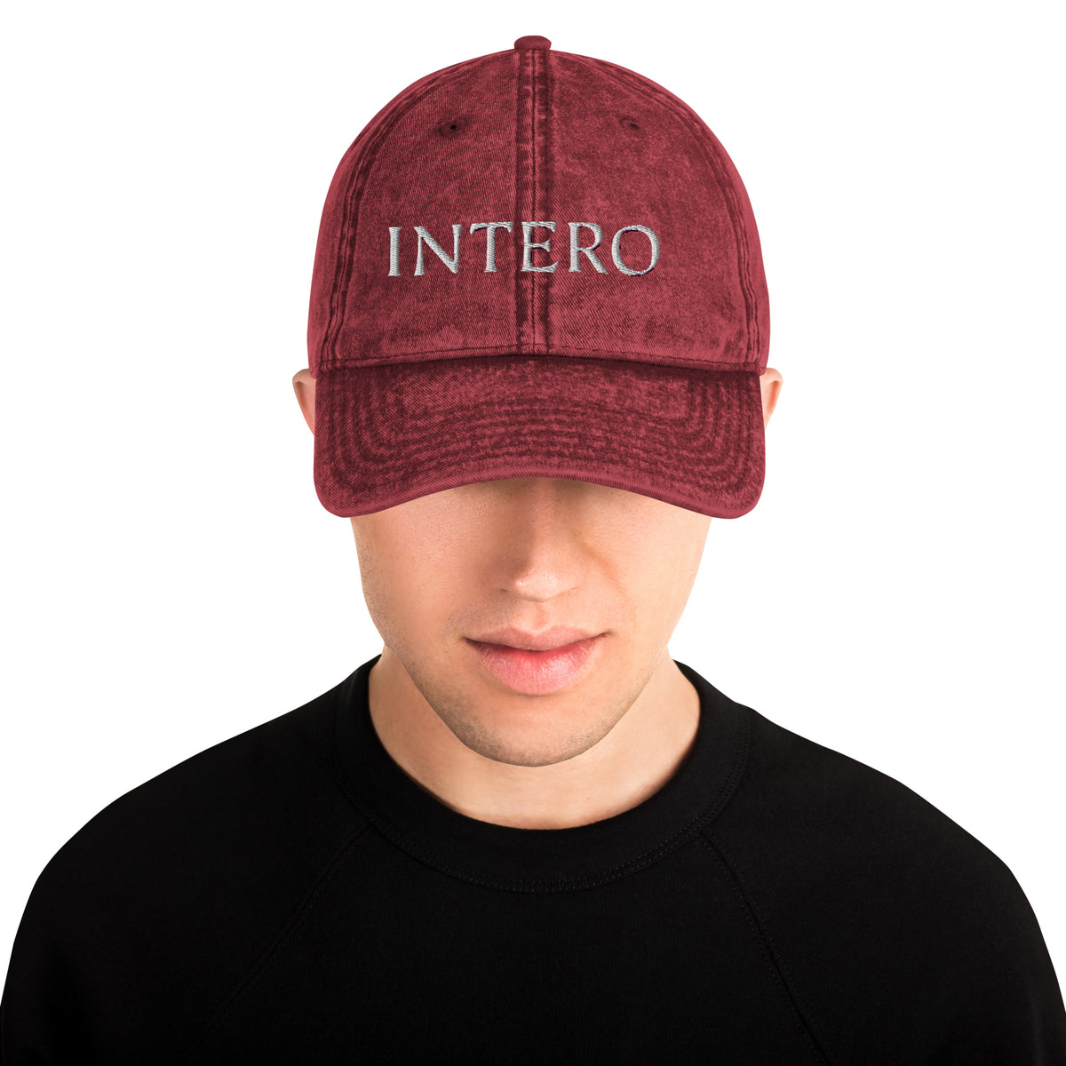 Maroon Vintage Cotton Twill Cap