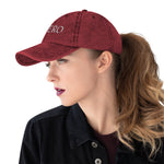 Dark Gray Vintage Cotton Twill Cap