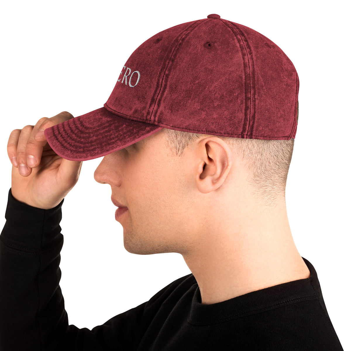 Dark Gray Vintage Cotton Twill Cap