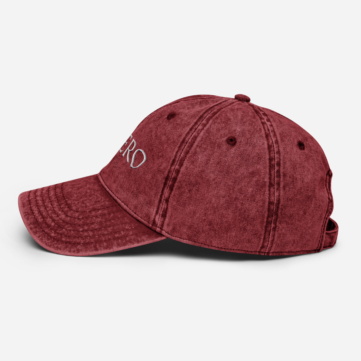 Maroon Vintage Cotton Twill Cap