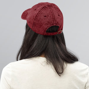 Dark Gray Vintage Cotton Twill Cap