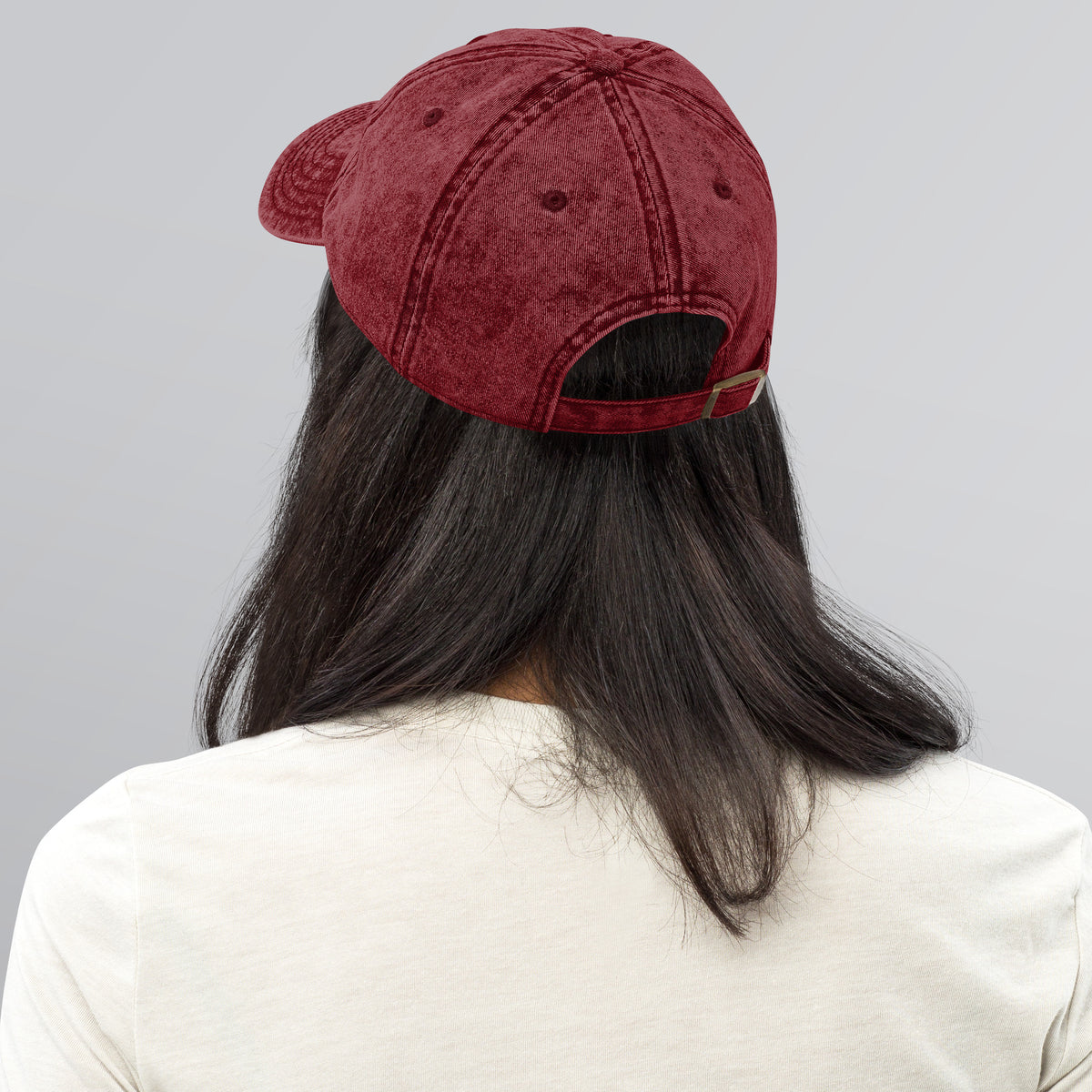 Maroon Vintage Cotton Twill Cap