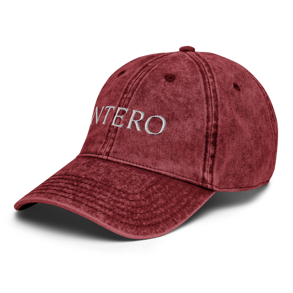 Maroon Vintage Cotton Twill Cap