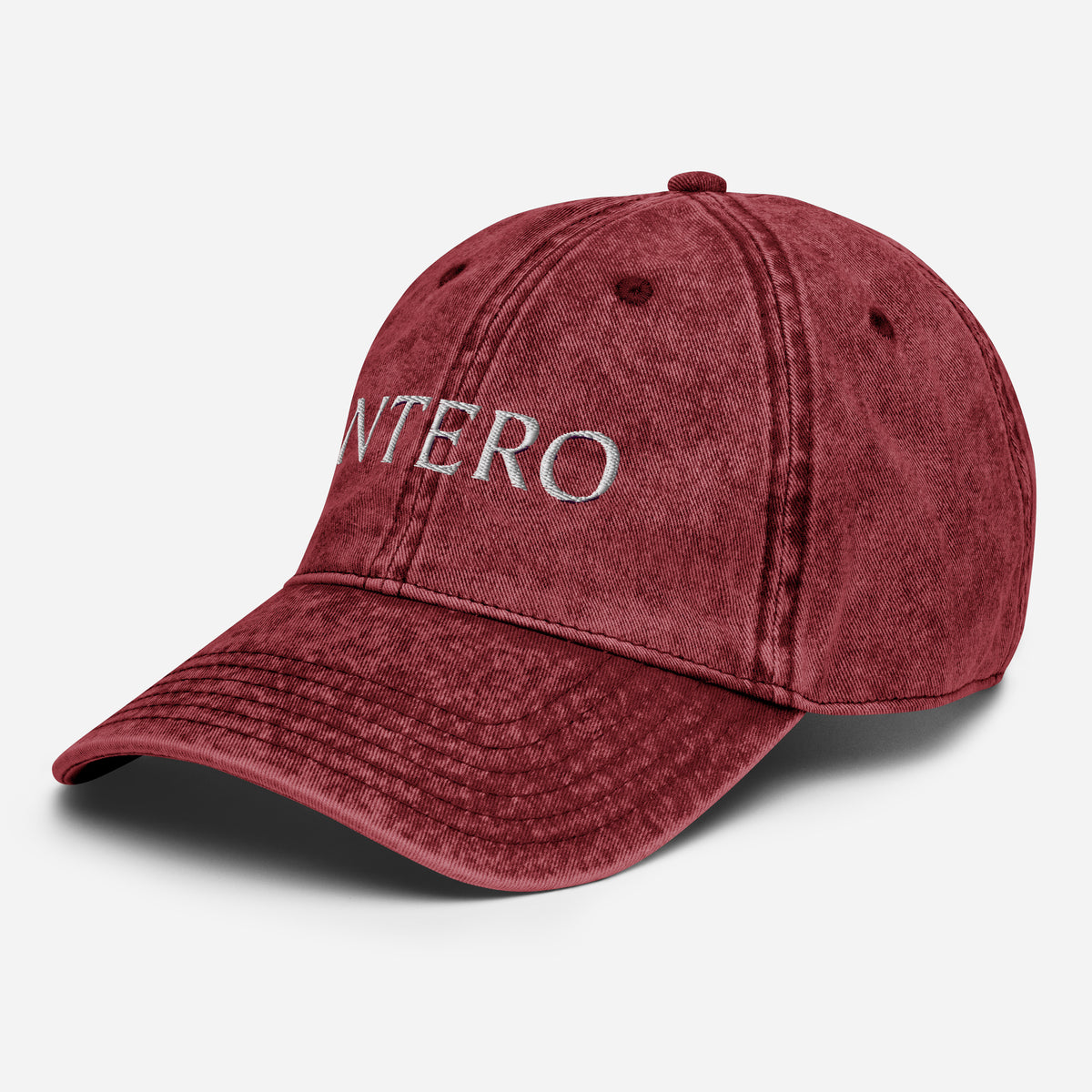 Maroon Vintage Cotton Twill Cap