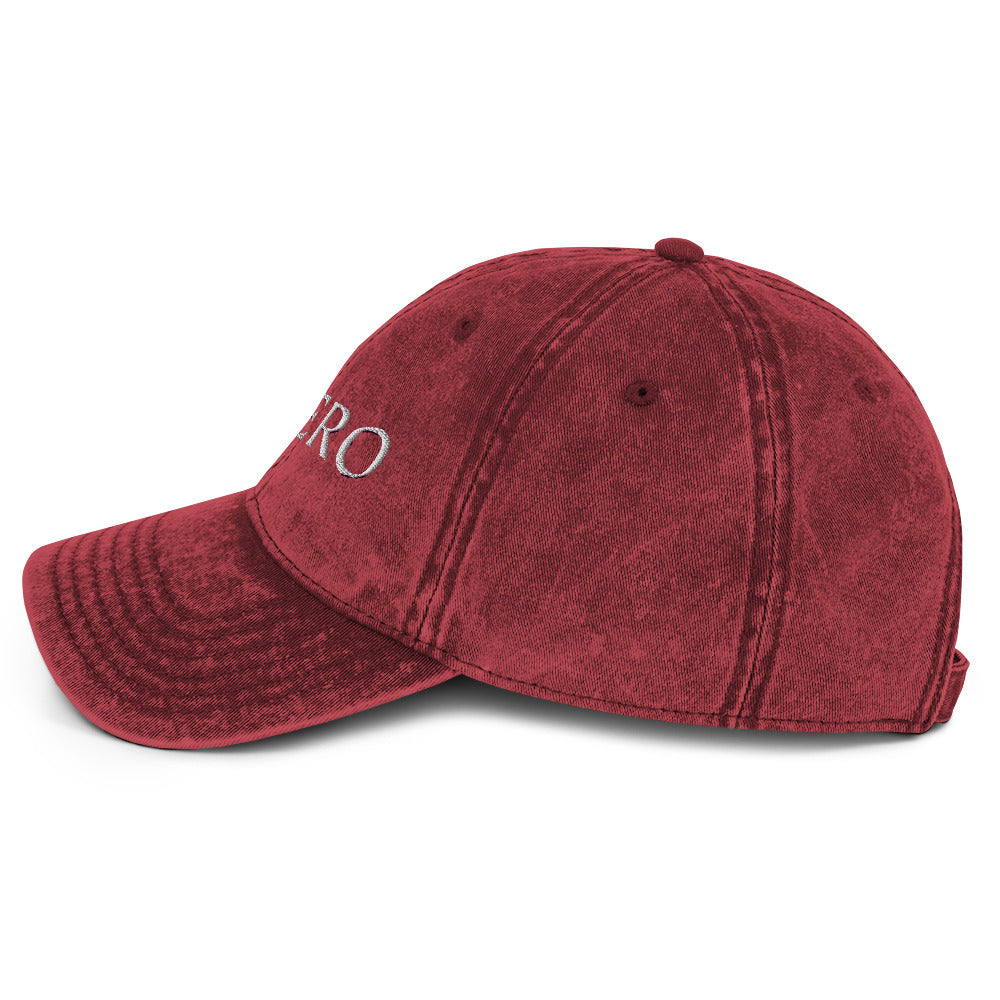 Dark Gray Vintage Cotton Twill Cap