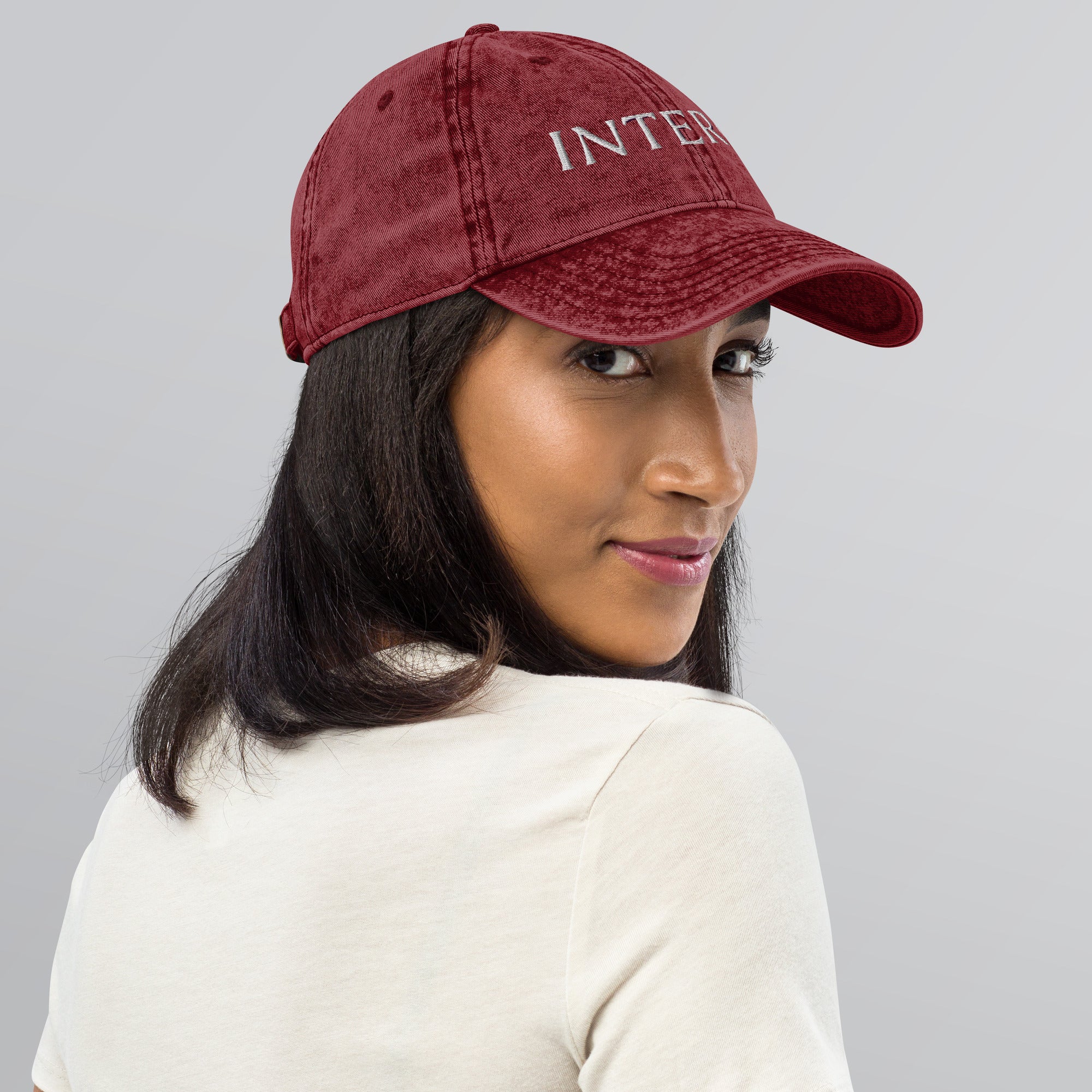 Dark Gray Vintage Cotton Twill Cap