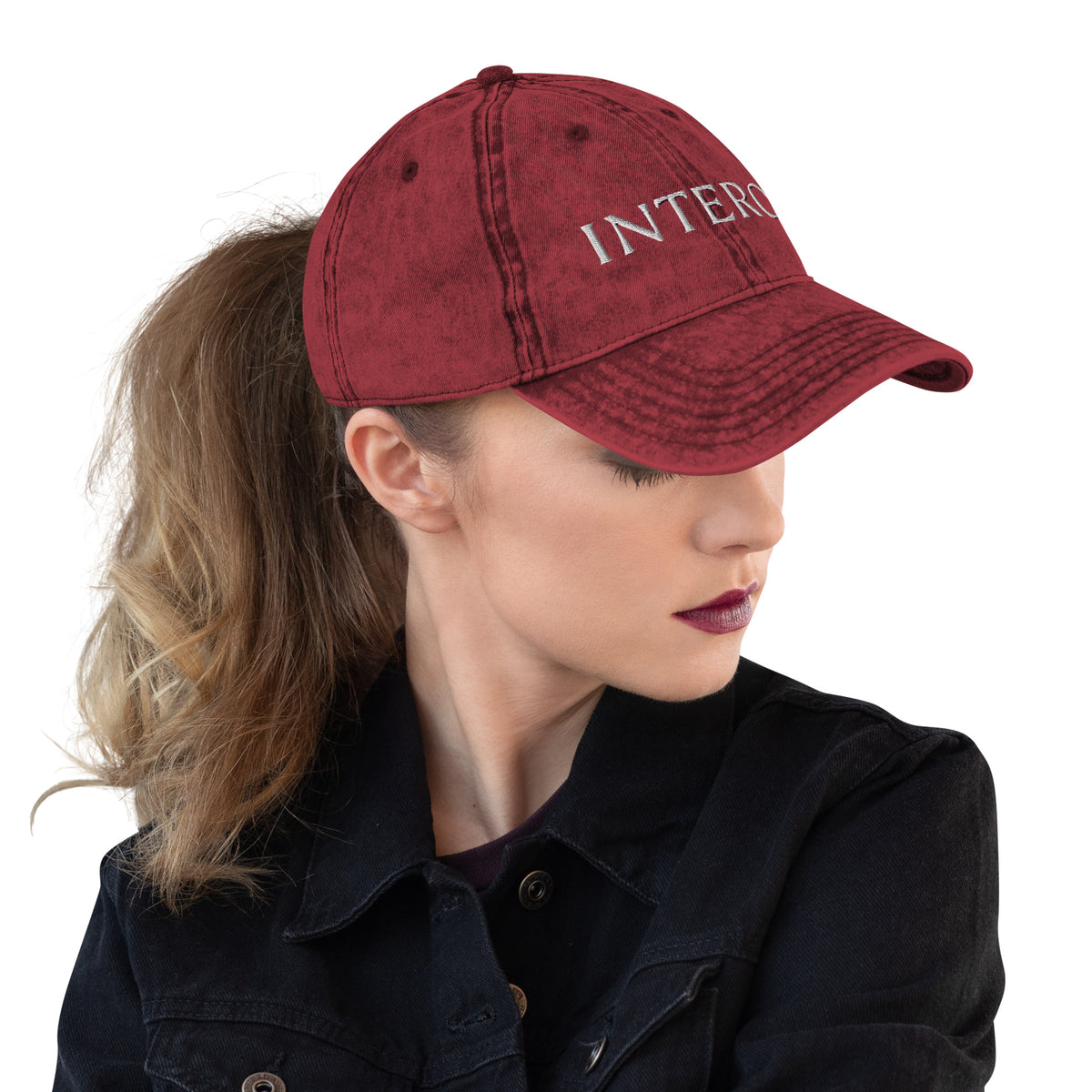 Maroon Vintage Cotton Twill Cap
