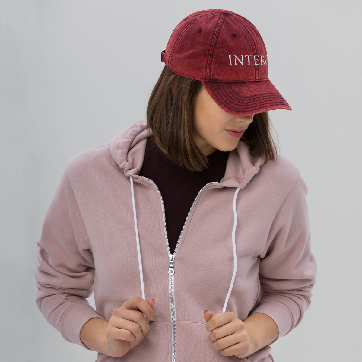Maroon Vintage Cotton Twill Cap