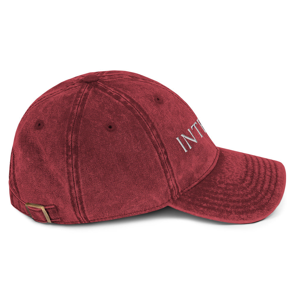 Dark Gray Vintage Cotton Twill Cap